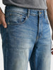 Men's Blue Slim Fit Solid Casual Jeans