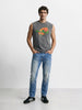 Men's Blue Slim Fit Solid Casual Jeans