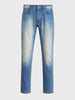 Men's Blue Slim Fit Solid Casual Jeans