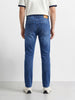 Men's Blue Slim Fit Solid Casual Jeans
