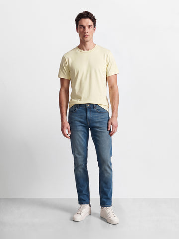 Men's Blue Slim Fit Solid Casual Jeans