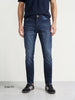 Men's Blue Slim Fit Solid Casual Jeans
