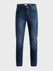 Men's Blue Slim Fit Solid Casual Jeans