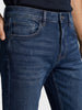 Men's Blue Slim Fit Solid Casual Jeans