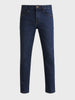 Men's Blue Slim Fit Solid Casual Jeans