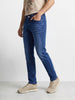 Men's Blue Slim Fit Solid Casual Jeans