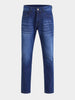 Men's Blue Slim Fit Solid Casual Jeans