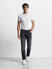 Men's Black Slim Fit Solid Casual Jeans