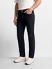 Men's Black Slim Fit Solid Casual Jeans