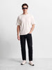 Men's Black Slim Fit Solid Casual Jeans