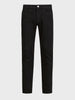 Men's Black Slim Fit Solid Casual Jeans