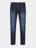 Men's Blue Slim Fit Solid Casual Jeans