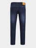 Men's Blue Slim Fit Solid Casual Jeans
