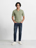 Men's Blue Slim Fit Solid Casual Jeans