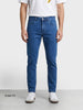 Men's Blue Slim Fit Solid Casual Jeans