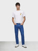 Men's Blue Slim Fit Solid Casual Jeans