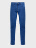 Men's Blue Slim Fit Solid Casual Jeans