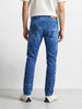 Men's Blue Slim Fit Solid Casual Jeans