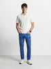 Men's Blue Slim Fit Solid Casual Jeans