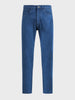Men's Blue Slim Fit Solid Casual Jeans