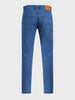 Men's Blue Slim Fit Solid Casual Jeans