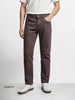Men's Brown Slim Fit Solid Casual Jeans