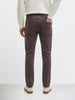 Men's Brown Slim Fit Solid Casual Jeans