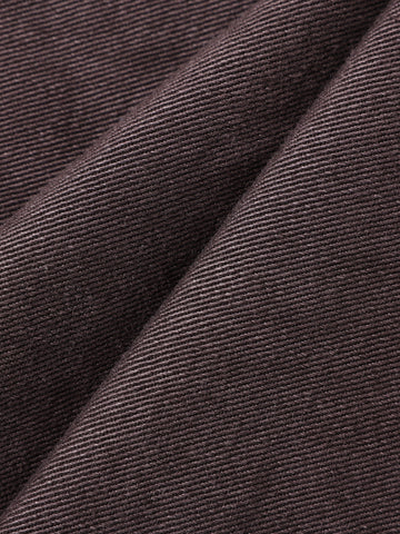 Men's Brown Slim Fit Solid Casual Jeans