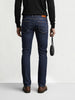 Men's Blue Slim Fit Solid Casual Jeans