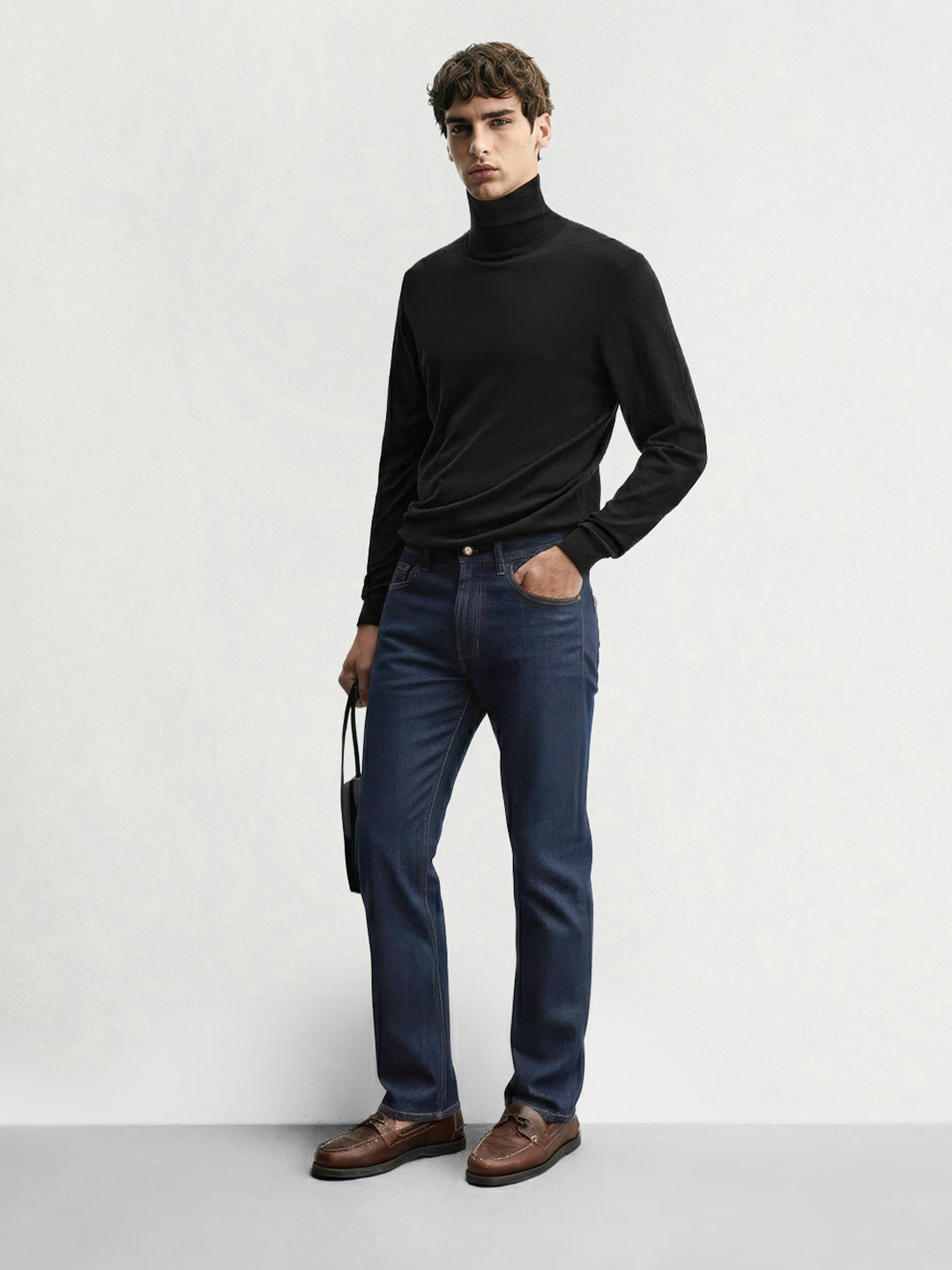 Men's Blue Slim Fit Solid Casual Jeans