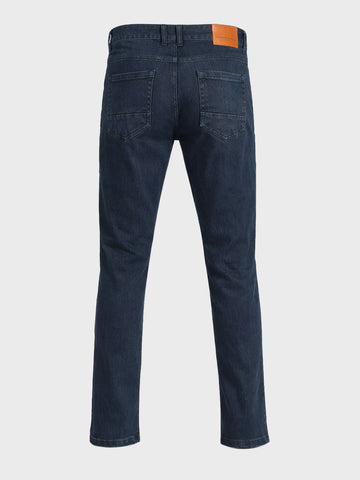 Men's Blue Slim Fit Solid Casual Jeans