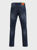 Men's Blue Slim Fit Solid Casual Jeans