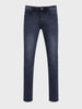 Men's Blue Slim Fit Solid Casual Jeans