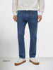 Men's Blue Slim Fit Solid Casual Jeans