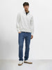 Men's Blue Slim Fit Solid Casual Jeans
