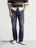 Men's Blue Slim Fit Solid Casual Jeans