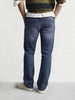 Men's Blue Slim Fit Solid Casual Jeans