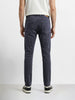 Men's Black Slim Fit Solid Casual Jeans