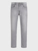 Men's Grey Slim Fit Solid Casual Jeans