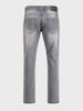 Men's Grey Slim Fit Solid Casual Jeans