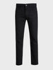 Men's Black Slim Fit Solid Casual Jeans