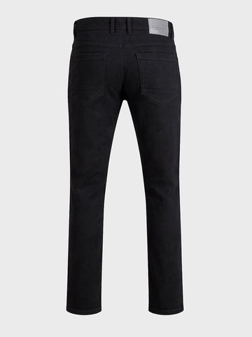 Men's Black Slim Fit Solid Casual Jeans