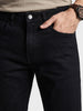 Men's Black Slim Fit Solid Casual Jeans