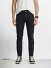Men's Black Slim Fit Solid Casual Jeans