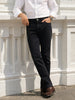 Men's Black Slim Fit Solid Casual Jeans