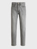 Men's Grey Slim Fit Solid Casual Jeans