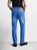 Men's Blue Slim Fit Solid Casual Jeans
