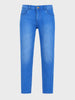 Men's Blue Slim Fit Solid Casual Jeans