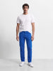Men's Blue Slim Fit Solid Casual Jeans