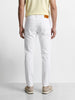 Men's White Slim Fit Solid Casual Jeans